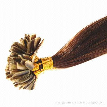100% Human hair nail extension with Italian glue